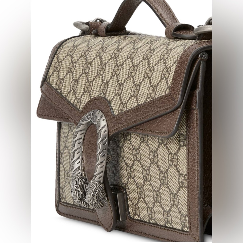 GUCCI DIONYSUS LIMITED EDITION BEIGE GG TOP HANDLE SHOULDER BAG - Picture 6 of 16